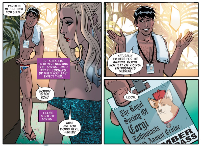 Illustration for article titled The cheeky, clever Mockingbird takes Bobbi Morse on a deadly nerd cruise
